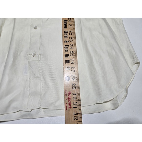 Brioni for Neiman Marcus Cream Dress Shirt Mens L 17 - Picture 6 of 6